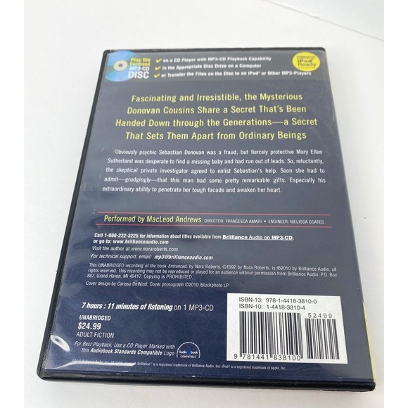 Entranced MP3-CD, by NORA ROBERTS UNABRIDGED, Brilliance - Picture 2 of 4